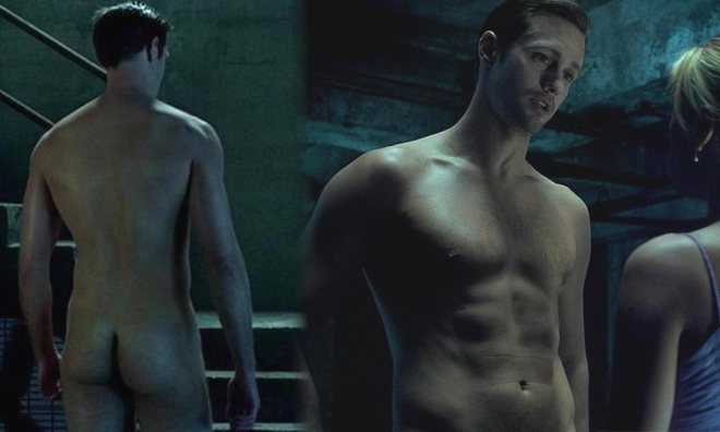 Alexander Skarsgård shows his butt in a scene from 'True Blood'