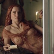 Lucy Lawless shows her tits in 'Spartacus'