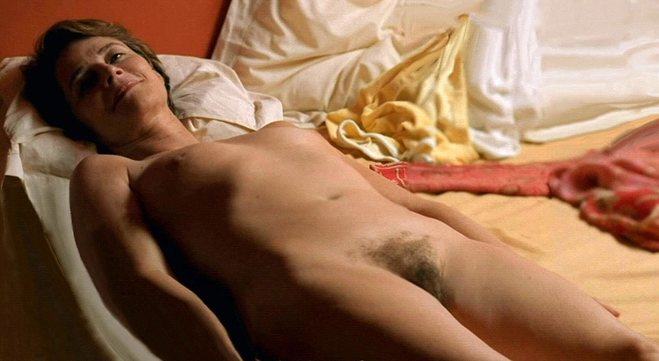 Charlotte Rampling, completely naked, in 'Swimming Pool'