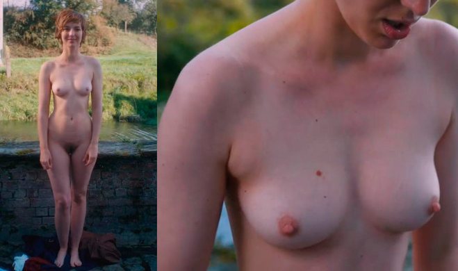 Louise Bourgoin, completely naked, in 'I Am a Soldier'