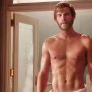 Liam Hemsworth with naked chest it 'Isn't it Romantic?'