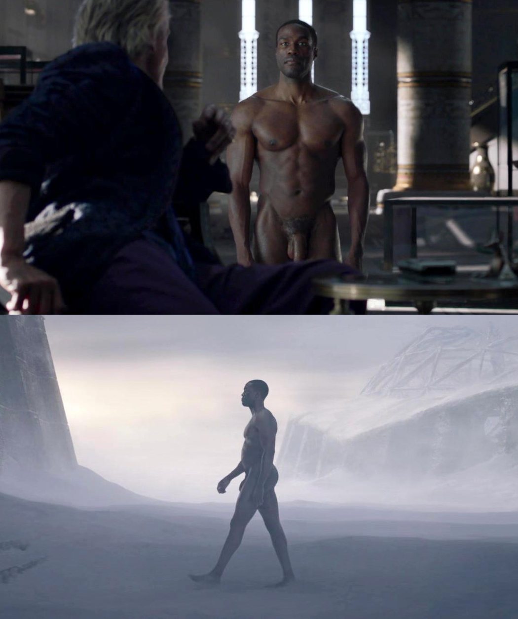 Yahya Abdul-Mateen II naked showing his penis in 'Watchmen'