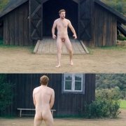 Jack Reynor naked showing his penis and bottom in 'Midsommar'