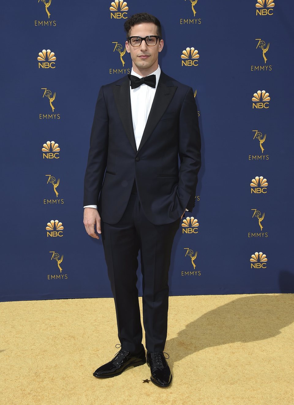 Andy Samberg at the Emmys 2018 red carpet