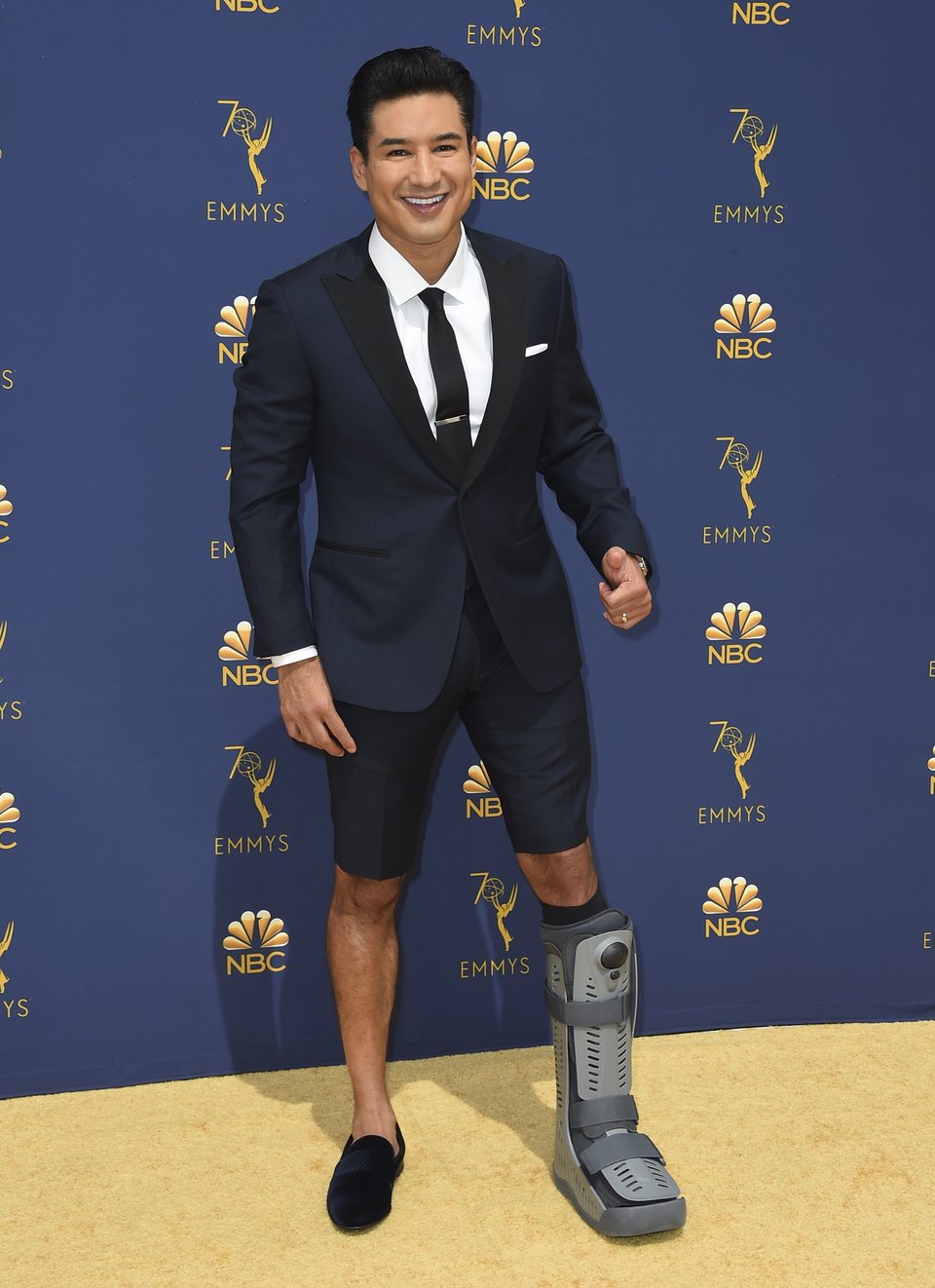 Mario Lopez at the Emmys 2018 red carpet