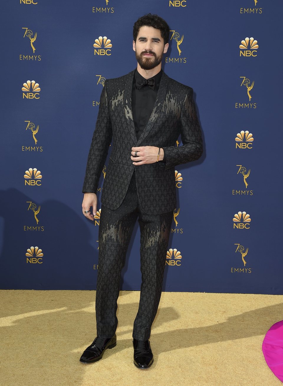 Darren Criss at the Emmys 2018 red carpet