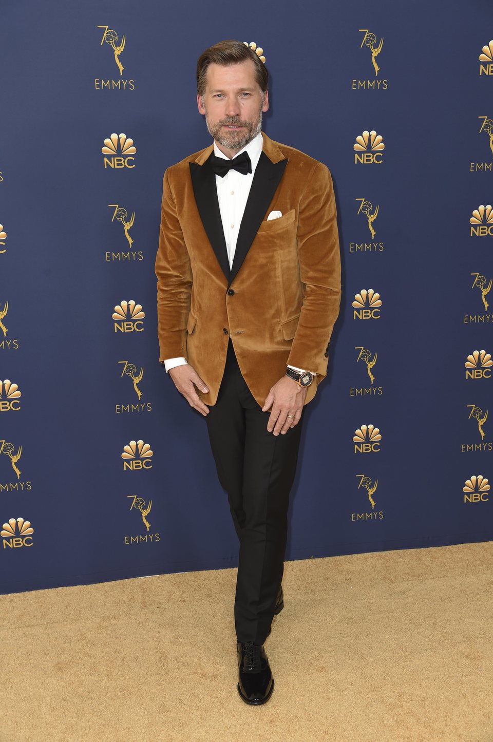 Nikolaj Coster-Waldau at the Emmys 2018 red carpet