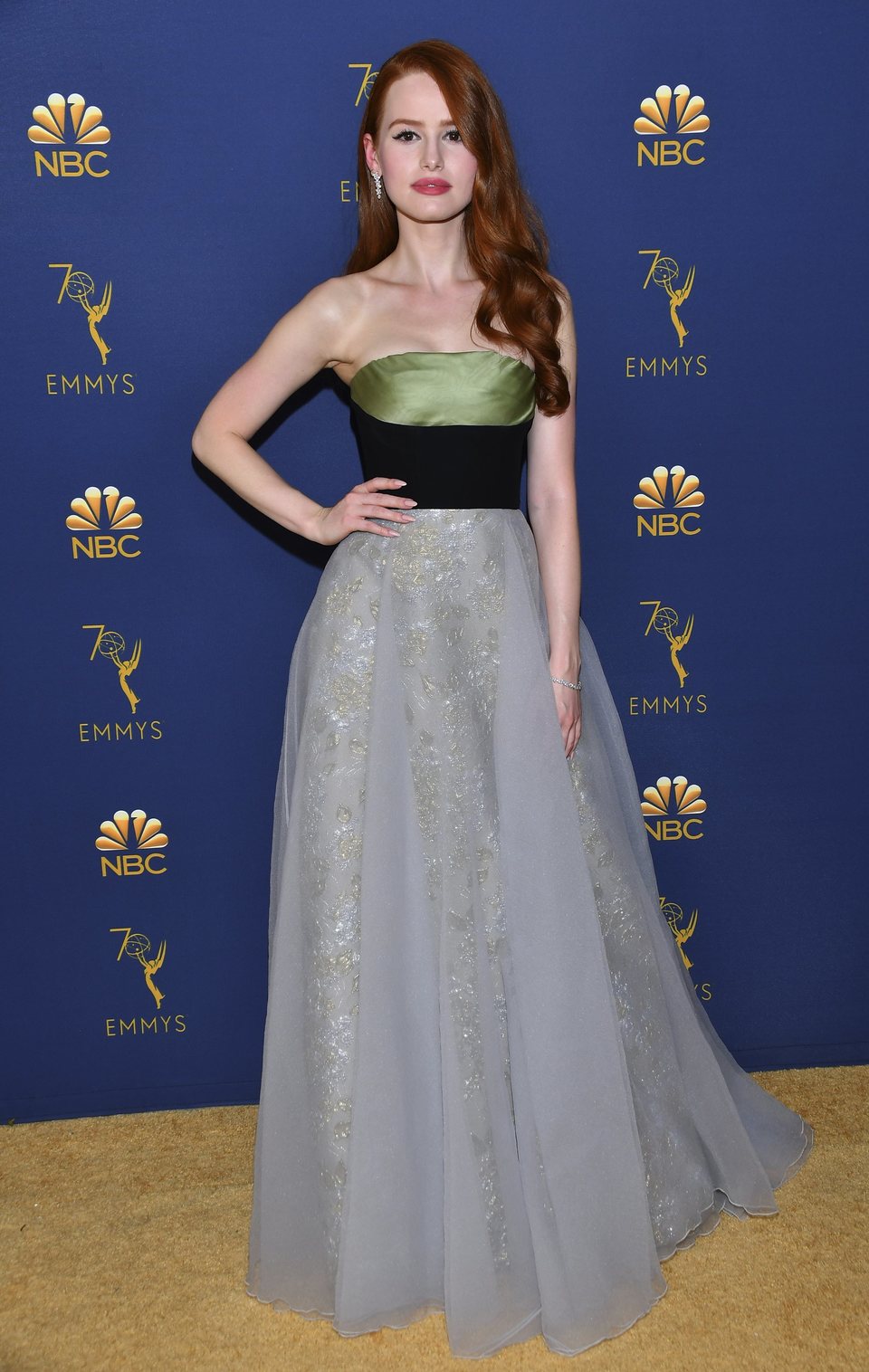 Madelaine Petsch on the red carpet at the Emmys 2018