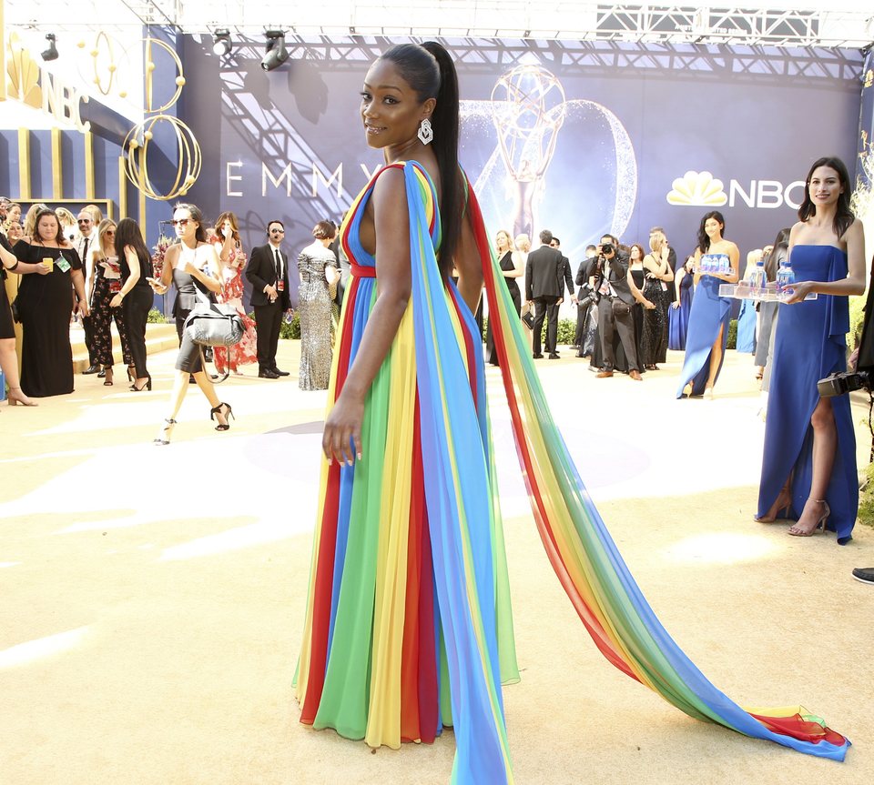 Tiffany Haddish on the red carpet at the Emmys 2018