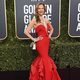 Margaret Gardiner at the Golden Globes 2019 red carpet