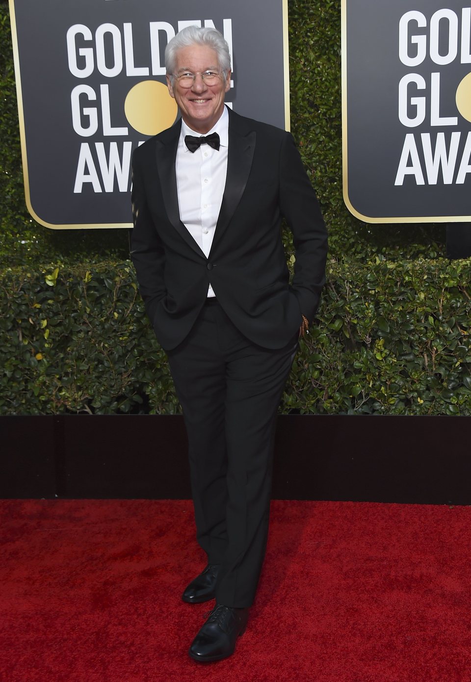 Richard Gere at the Golden Globes 2019 red carpet