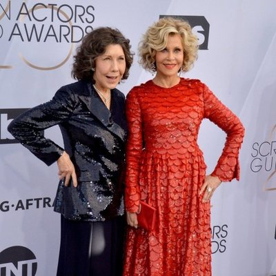 Lily Tomlin and Jane Fonda at the 2019 SAG Awards