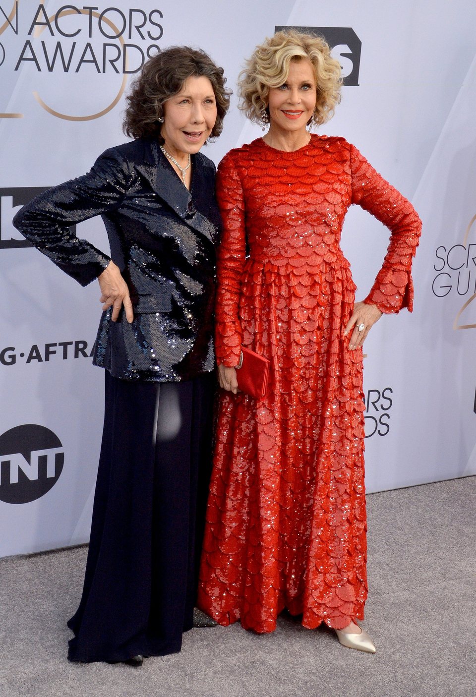 Lily Tomlin and Jane Fonda at the 2019 SAG Awards