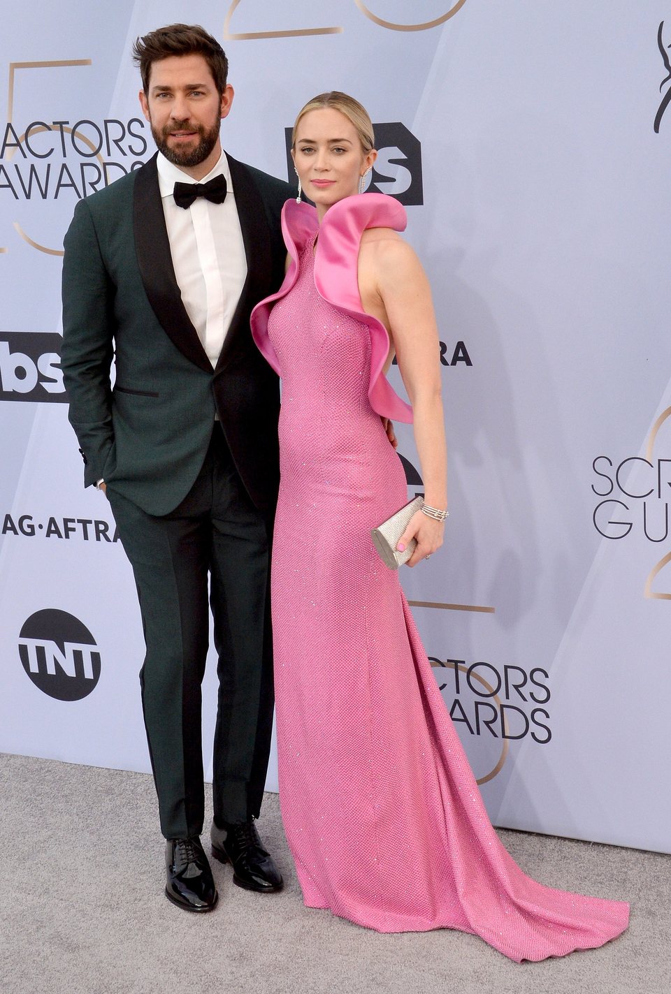 John Krasinski and Emily Blunt at the 2019 SAG Awards