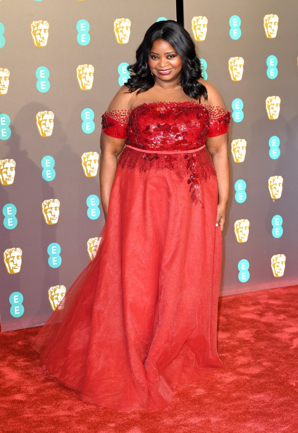 Octavia Spencer at the BAFTAs 2019 Red Carpet