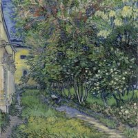 Van Gogh de los campos de trigo bajo los cielos nublados