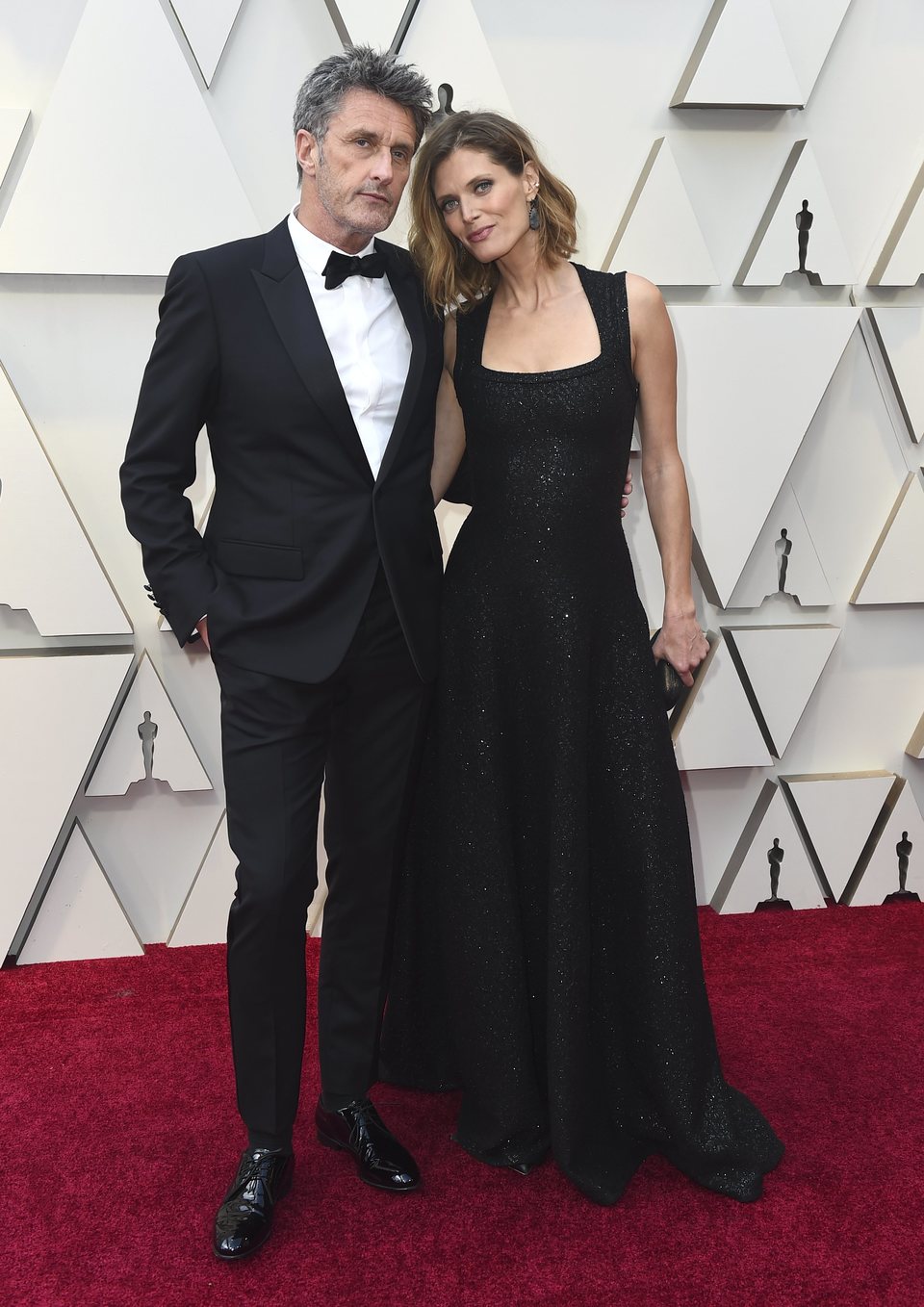 Pawel Pawlikowski and Malgosia Bela on the red carpet at the Oscars 2019
