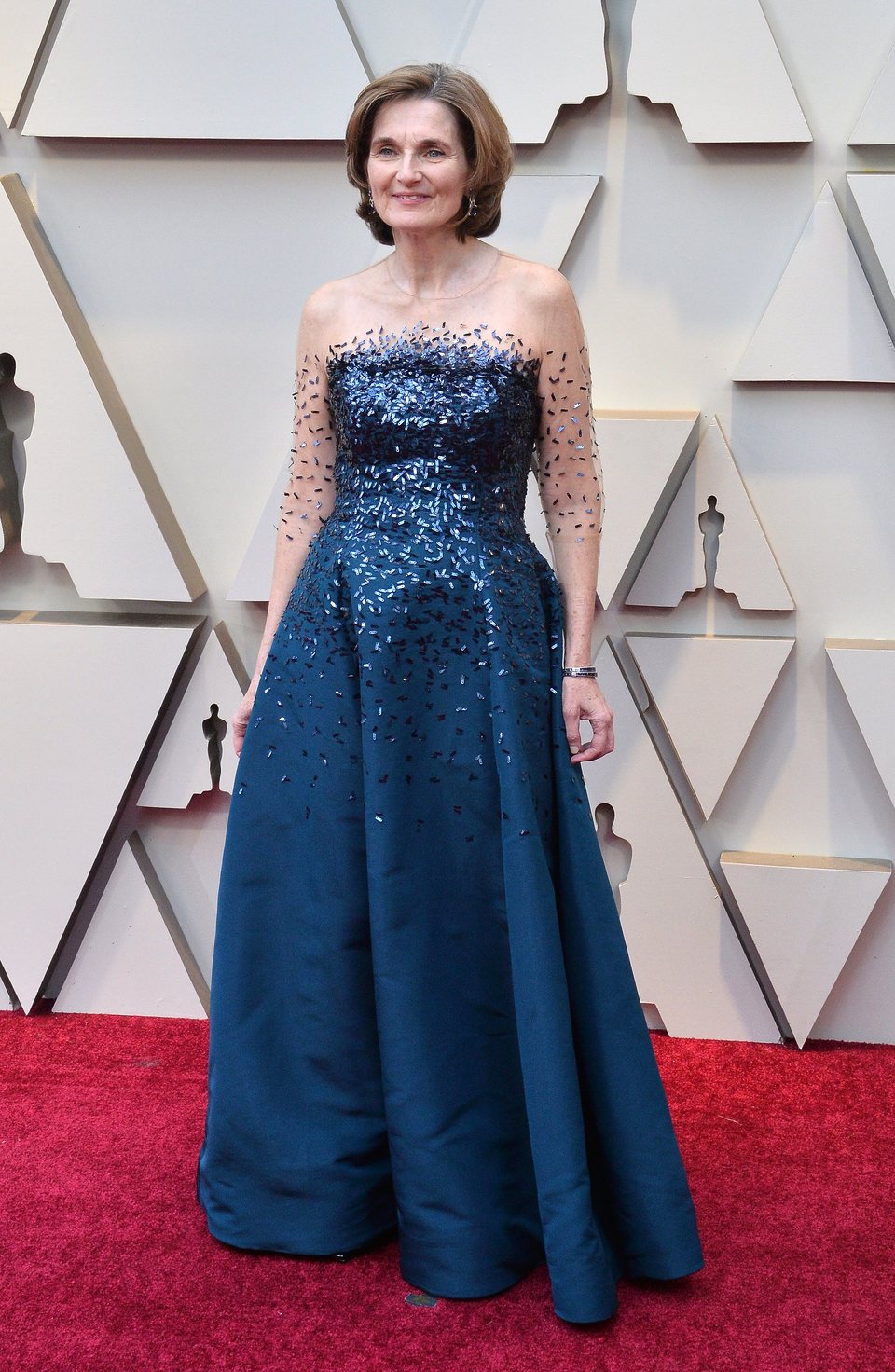 Deborah Davis on the red carpet at the Oscars 2019