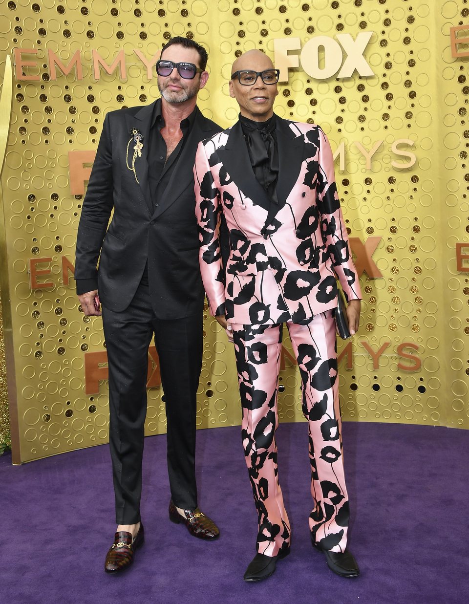 RuPaul and Georges LeBar at the Emmy 2019 red carpet