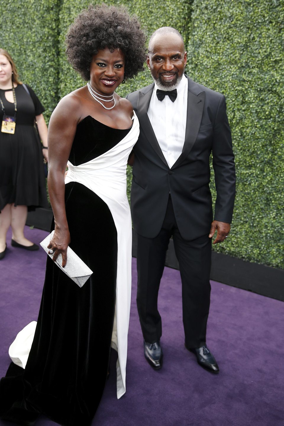 Viola Davis and Julius Tennon at the Emmy 2019 red carpet