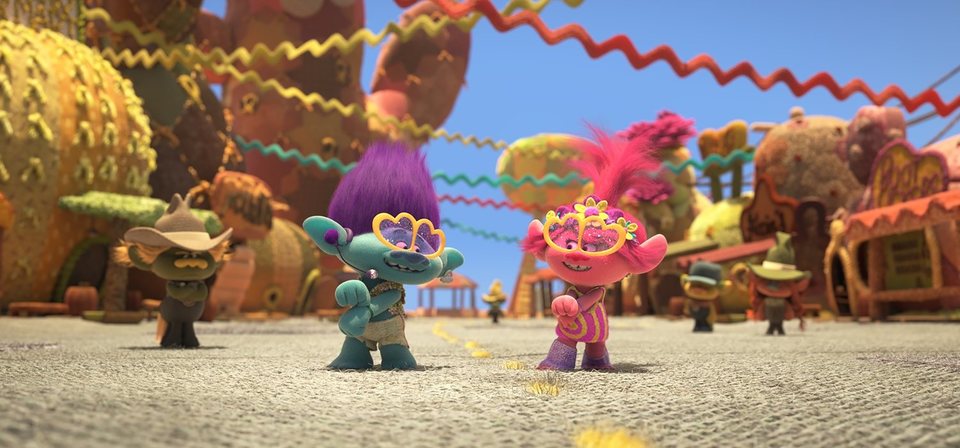 Imagen de la película Trolls World Tour