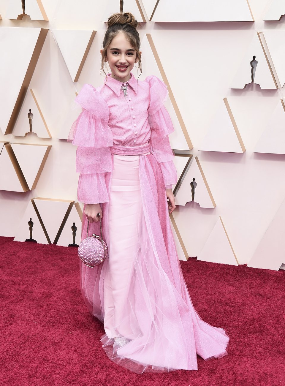 Julia Butters at the red carpet of the 2020 Oscar Awards
