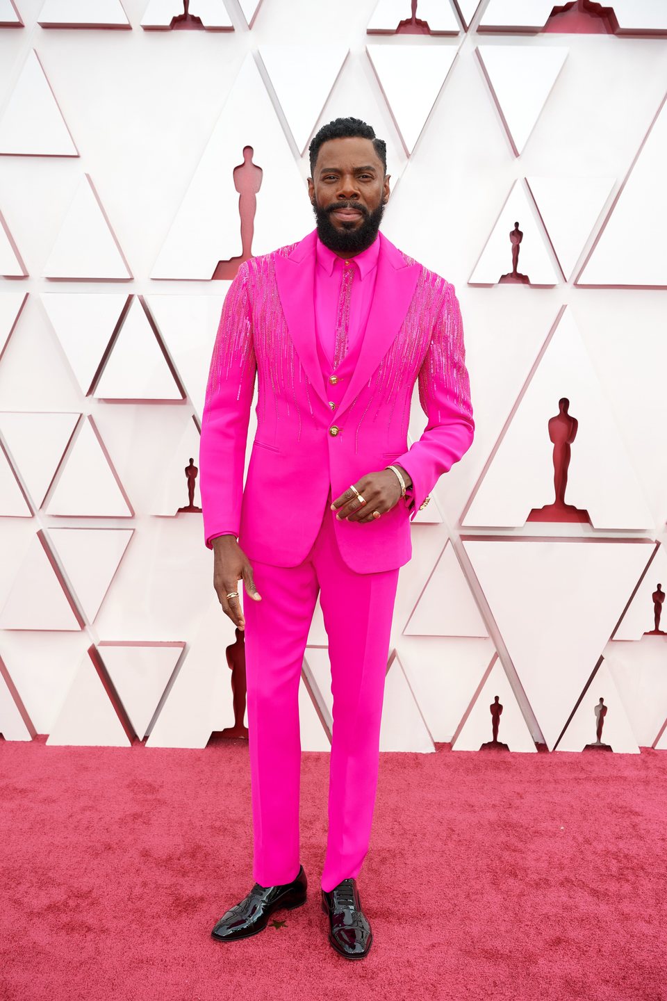 Colman Domingo at the Oscars 2021 red carpet