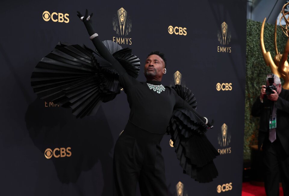 Billy Porter at the Emmy's 2021 red carpet