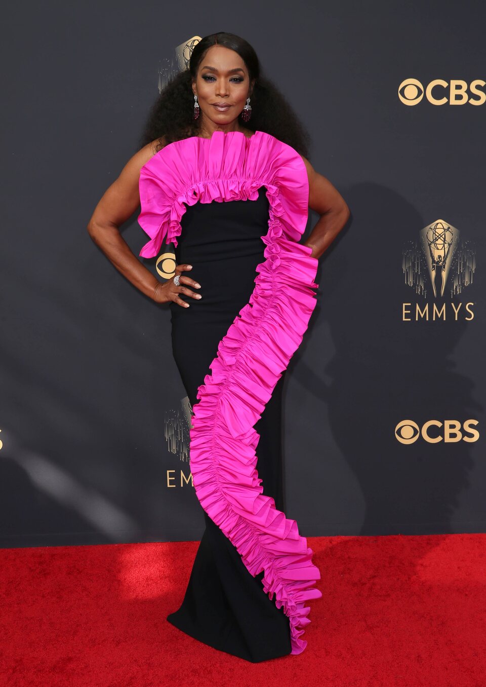 Angela Bassett at the Emmy's 2021 red carpet