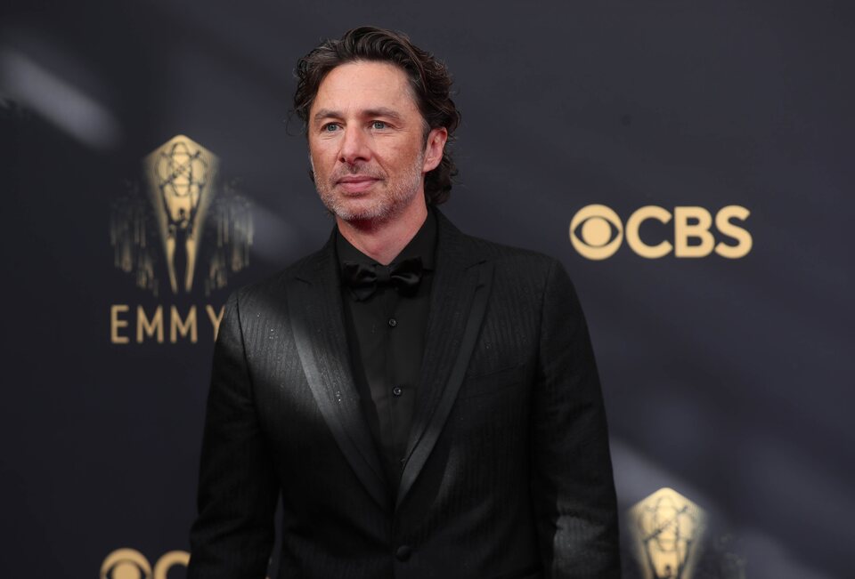 Zach Braff at the Emmy's 2021 red carpet
