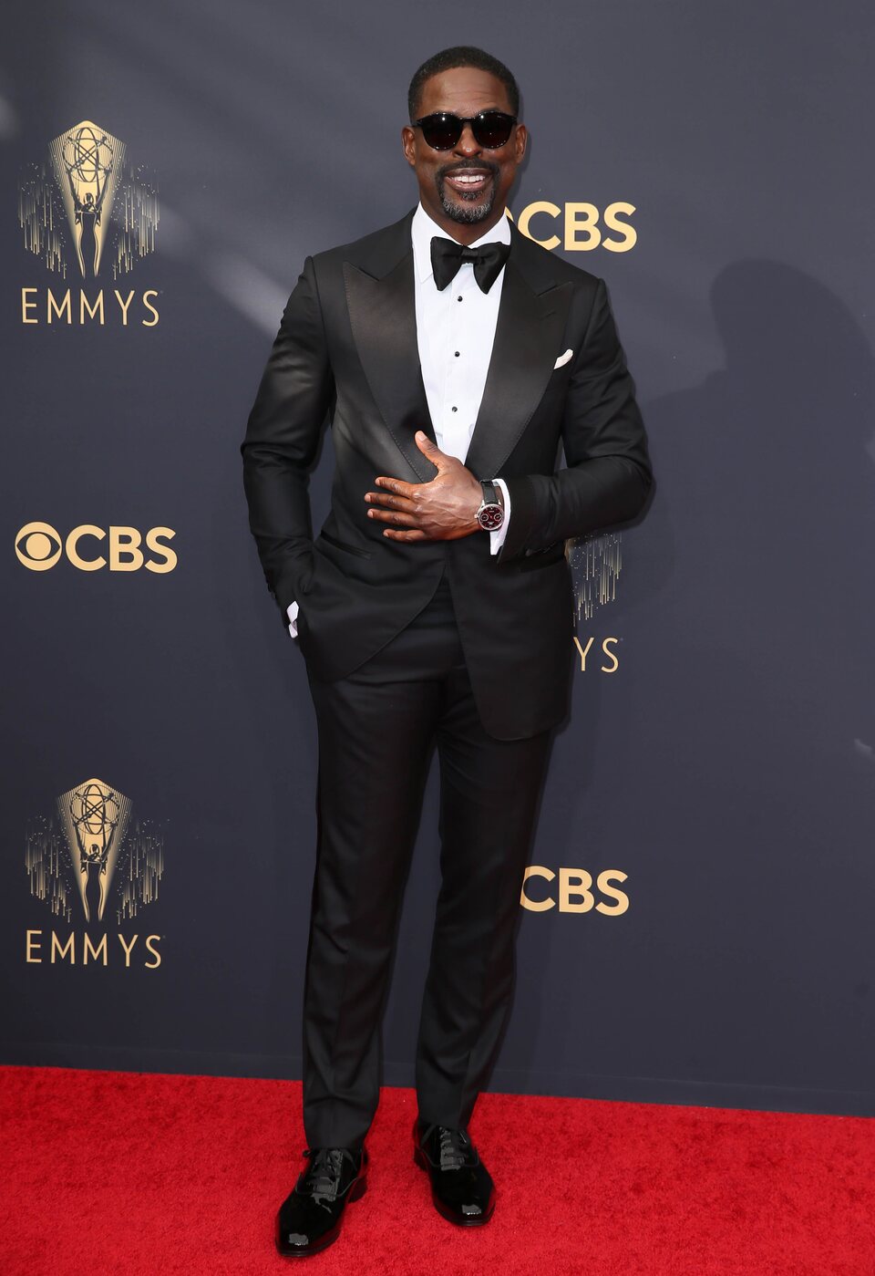 Sterling K. Brown at the Emmy's 2021 red carpet