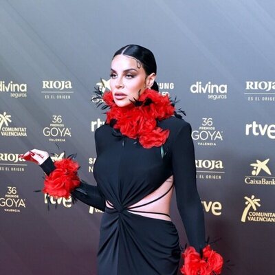 Jedet at the Goya 2022 red carpet
