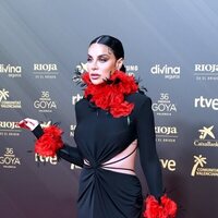Jedet at the Goya 2022 red carpet