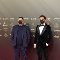 Nacho Fernandez and Cristobal Garcia at the red carpet of the 36h edition of the Goya Awards