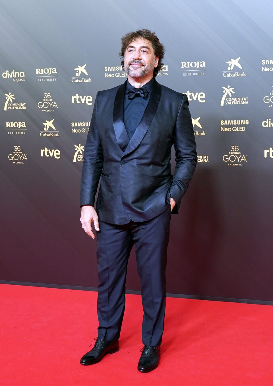 Javier Bardem at the Goya 2022 red carpet