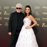 Penélope Cruz and Pedro Almodóvar at the Goya 2022 red carpet