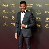 Adam Nouru at the red carpet of the 36h edition of the Goya Awards