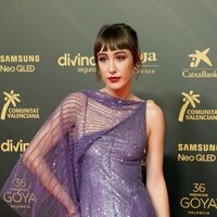 Almudena Amor at the red carpet of the 36h edition of the Goya Awards