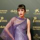 Almudena Amor at the red carpet of the 36h edition of the Goya Awards