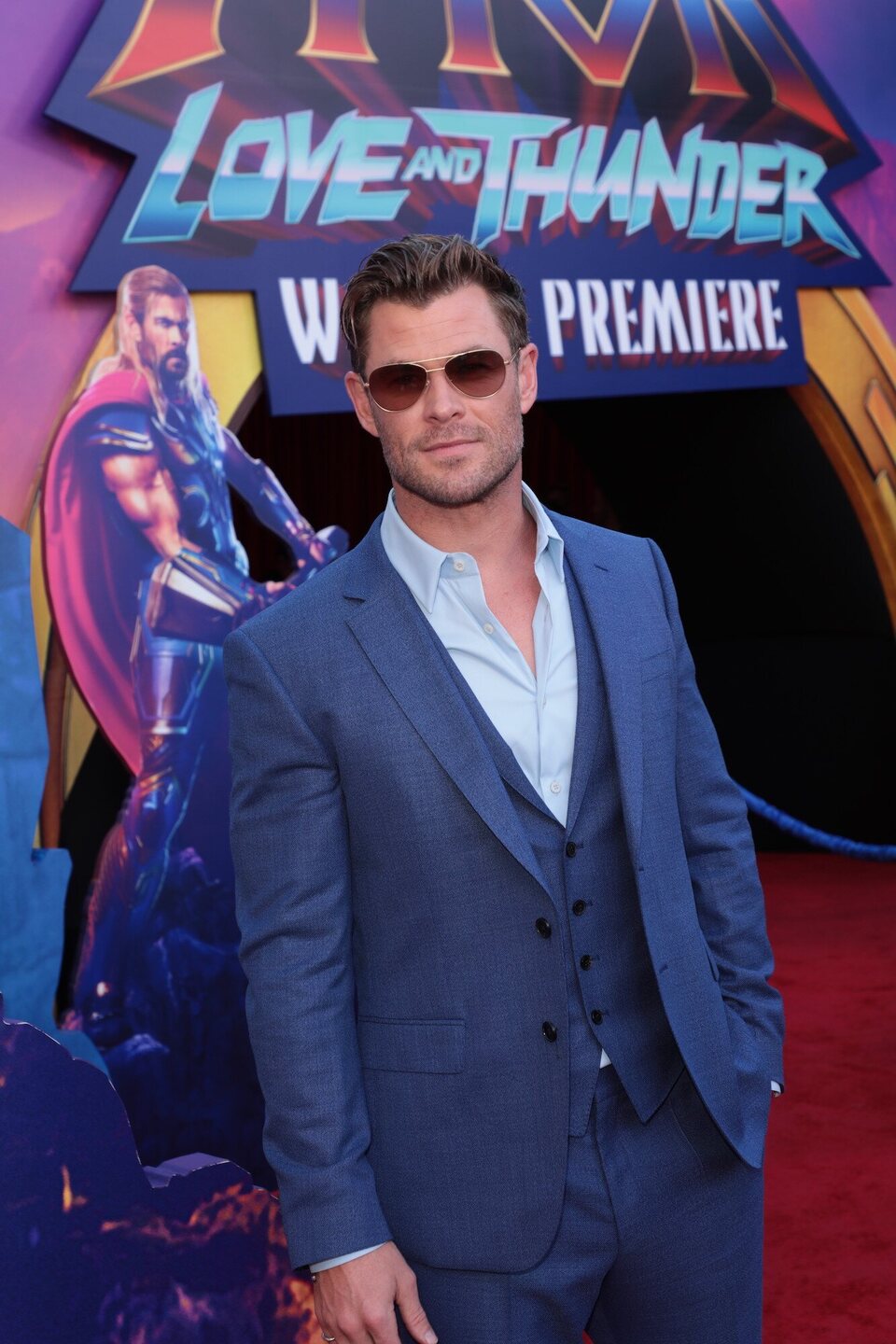 Chris Hemsworth at the 'Thor: Love and Thunder' world premiere