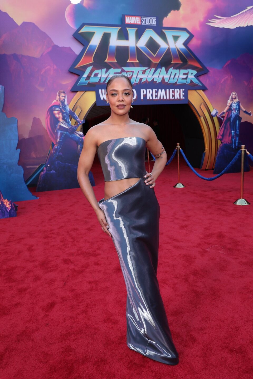 Tessa Thompson at the 'Thor: Love and Thunder' world premiere