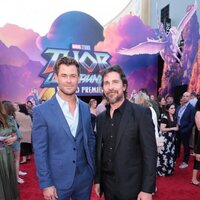 Chris Hemsworth and Christian Bale at the 'Thor: Love and Thunder' World Premiere