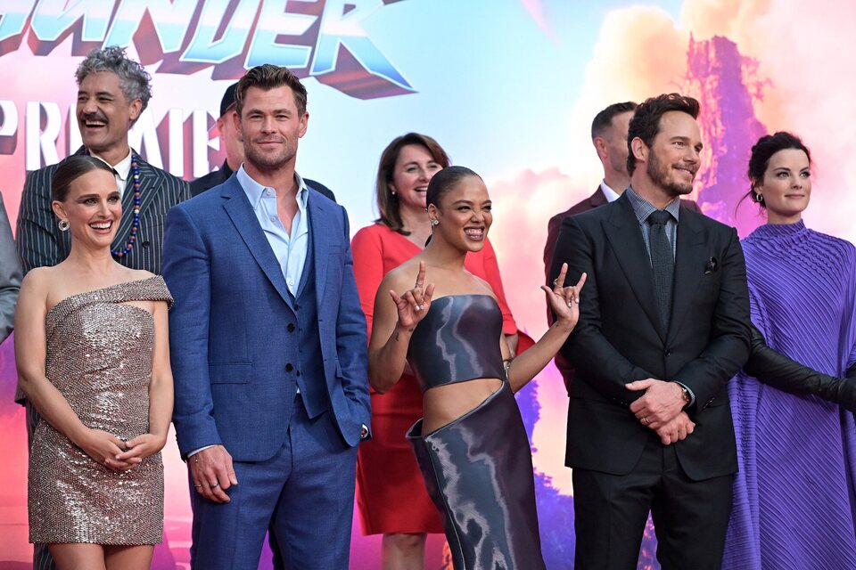 The 'Thor: Love and Thunder' crew at the world premiere