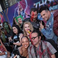 Tessa Thompson with fans at the 'Thor: Love and Thunder' World Premiere