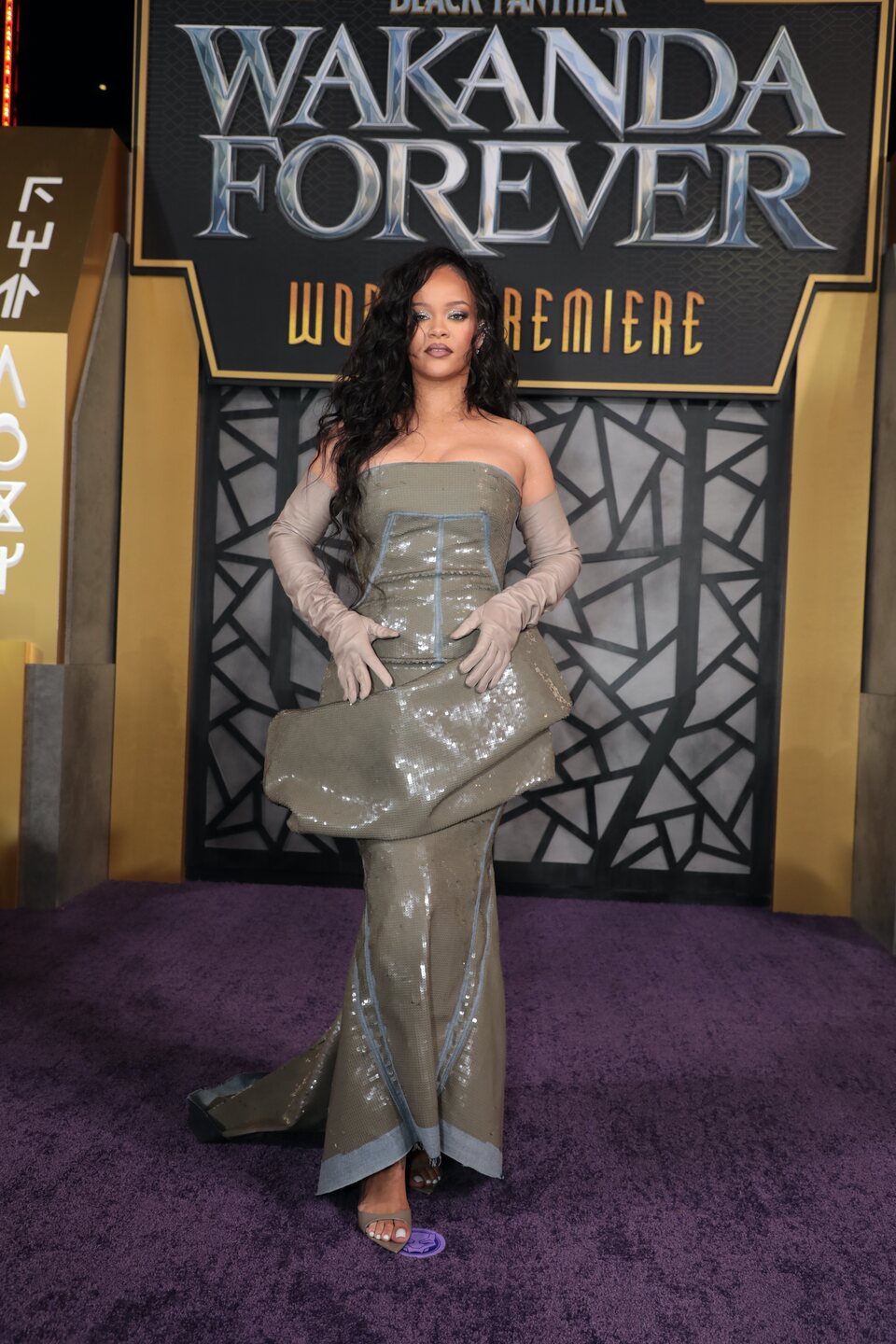 Rihanna at the 'Black Panther: Wakanda Forever' premiere