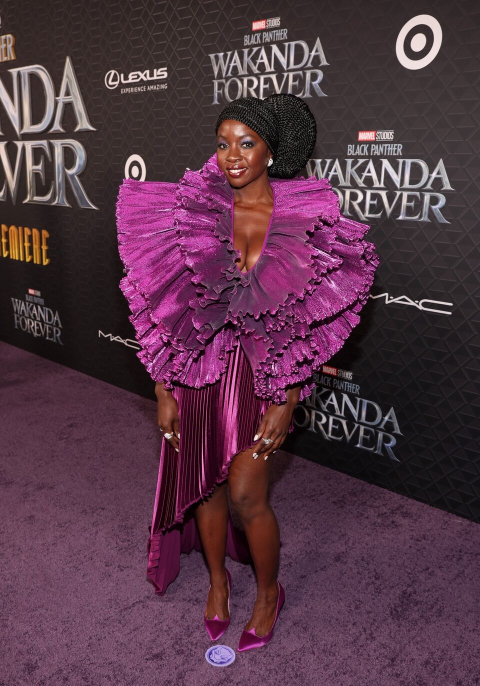 Danai Gurira at the 'Black Panther: Wakanda Forever' premiere