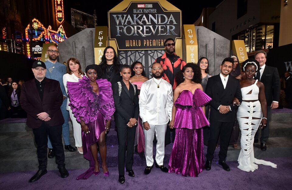  Black Panther Wakanda Forever Cast And Crew In The World Premiere 