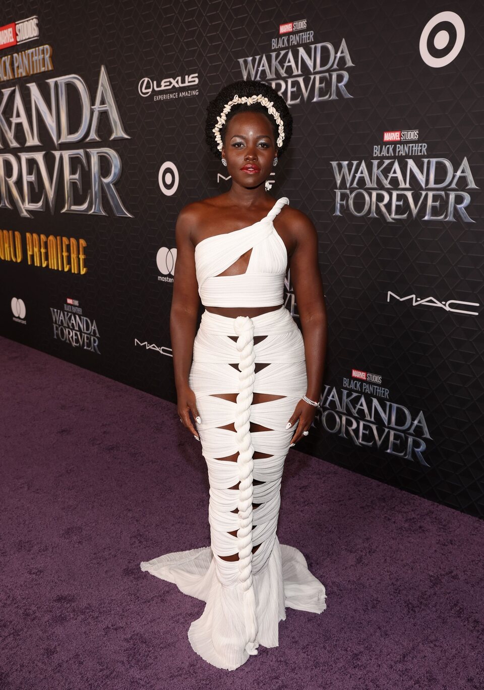 Lupita Nyong'o at the 'Black Panther: Wakanda Forever' premiere