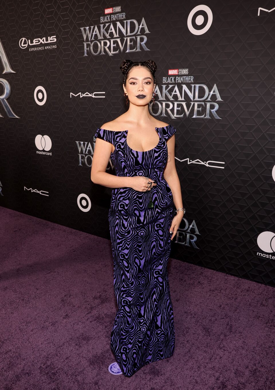 Auli'i Cravalho at the 'Black Panther: Wakanda Forever' premiere