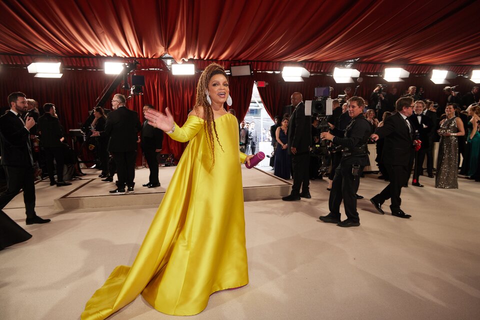 Ruth Carter at the champagne carpet of the Oscar Awards 2023